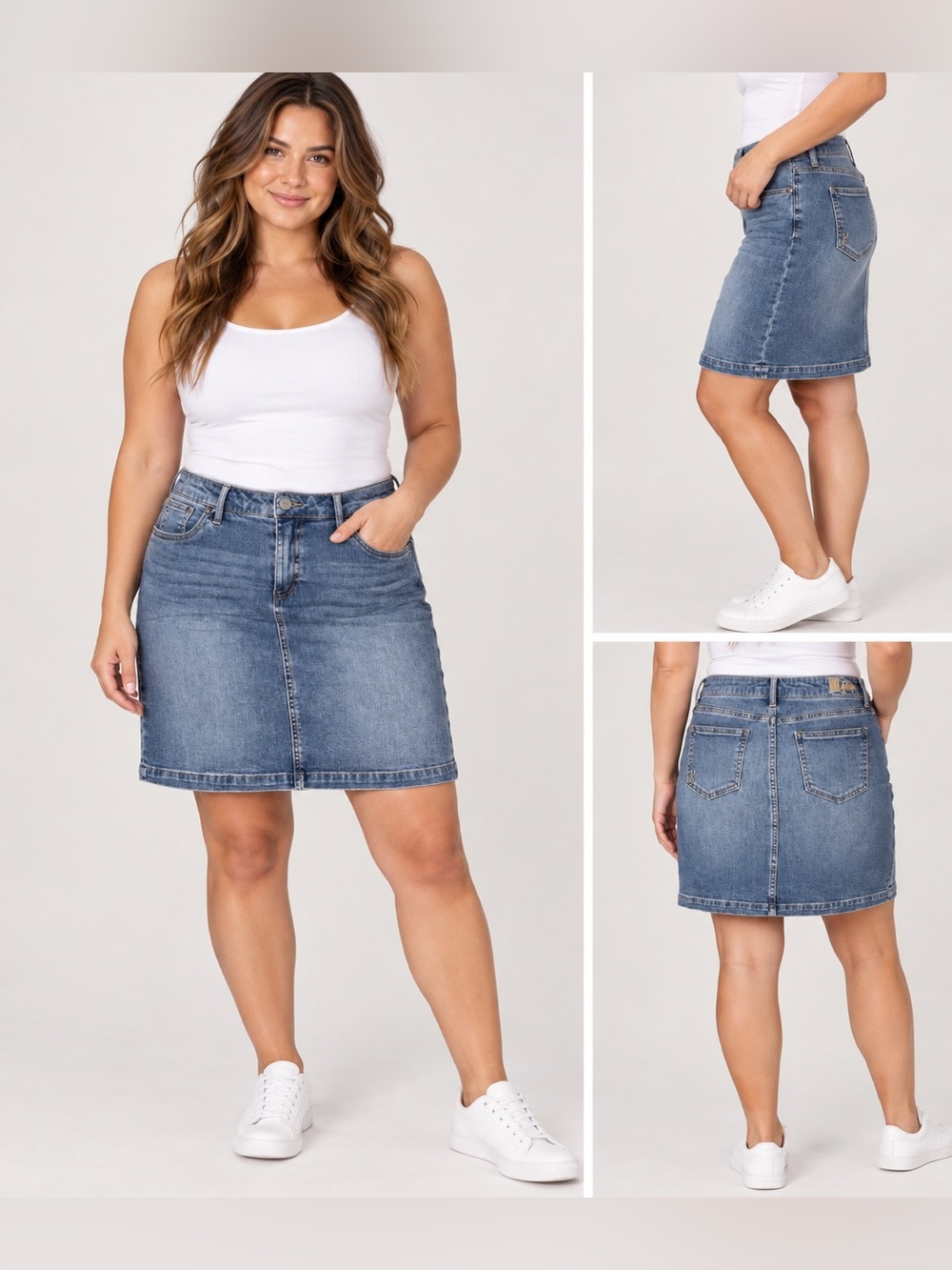 KUT from the Kloth Denim Skirt Size 10 Blue Jean